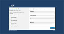 Desktop Screenshot of accountmanagerportal.com